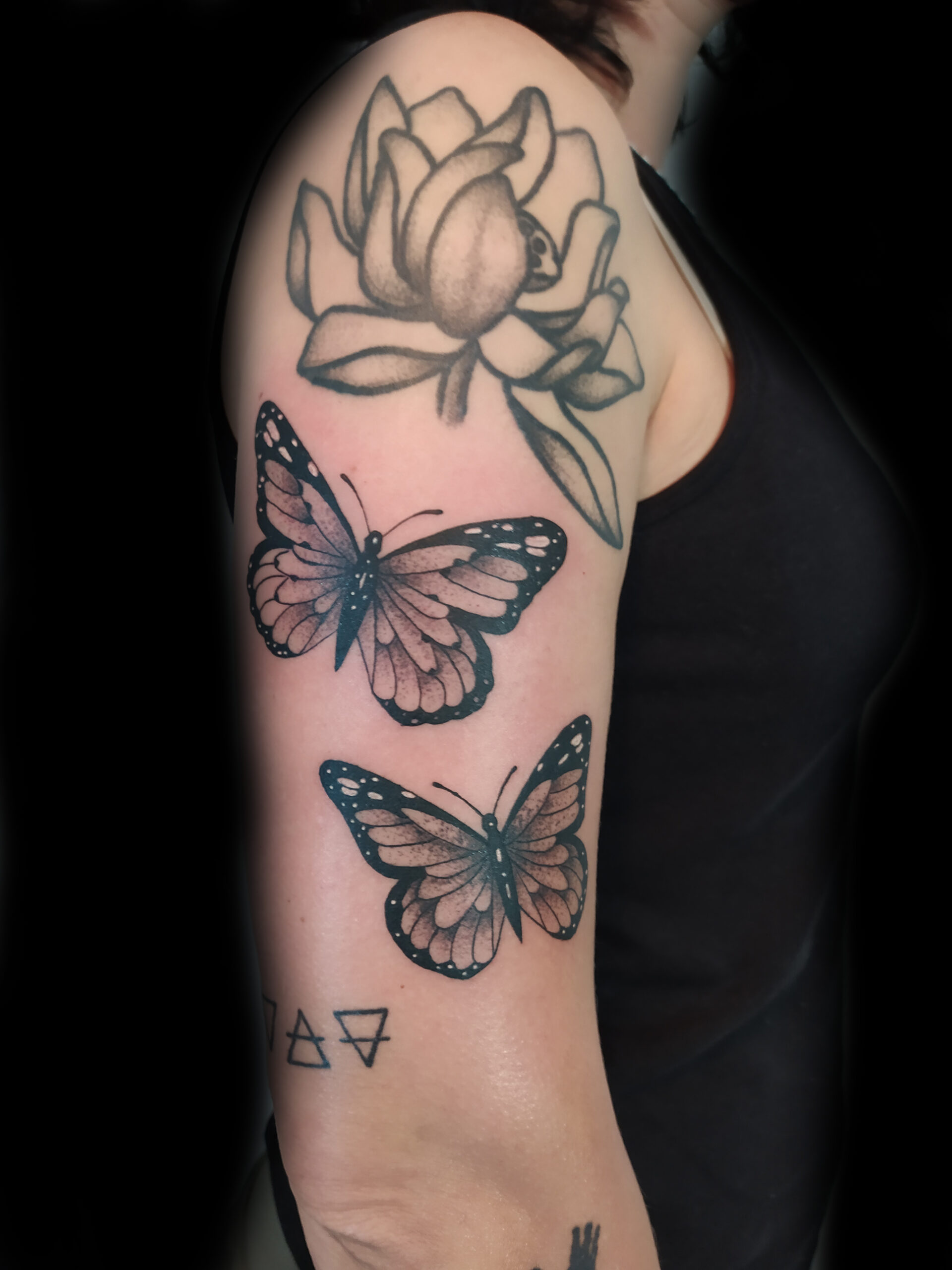Mariposas - Tattoo Black and Grey Mallorca Tattoo